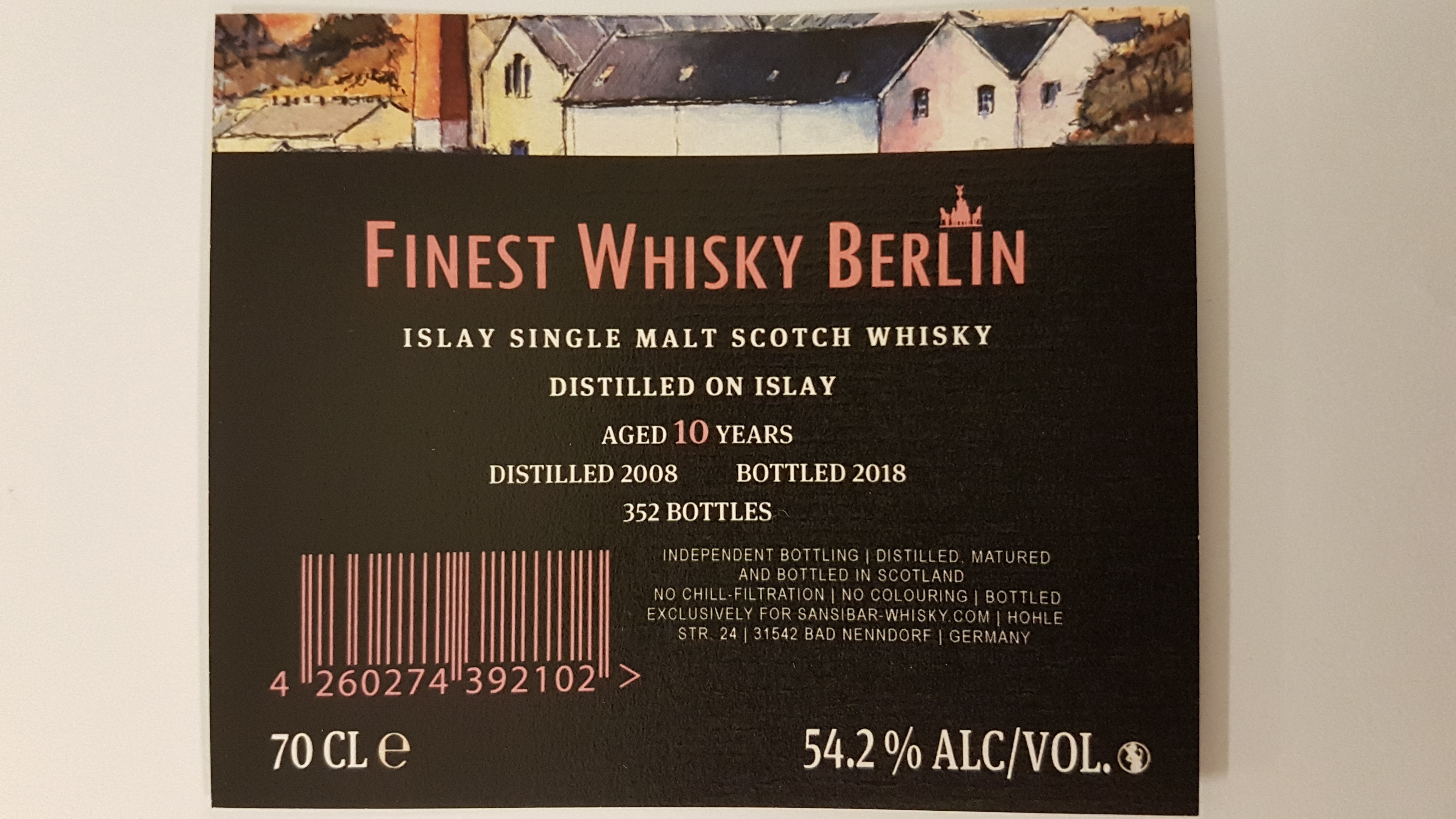 Islay Single Malt 10y - Finest Whisky Berlin Batch 1