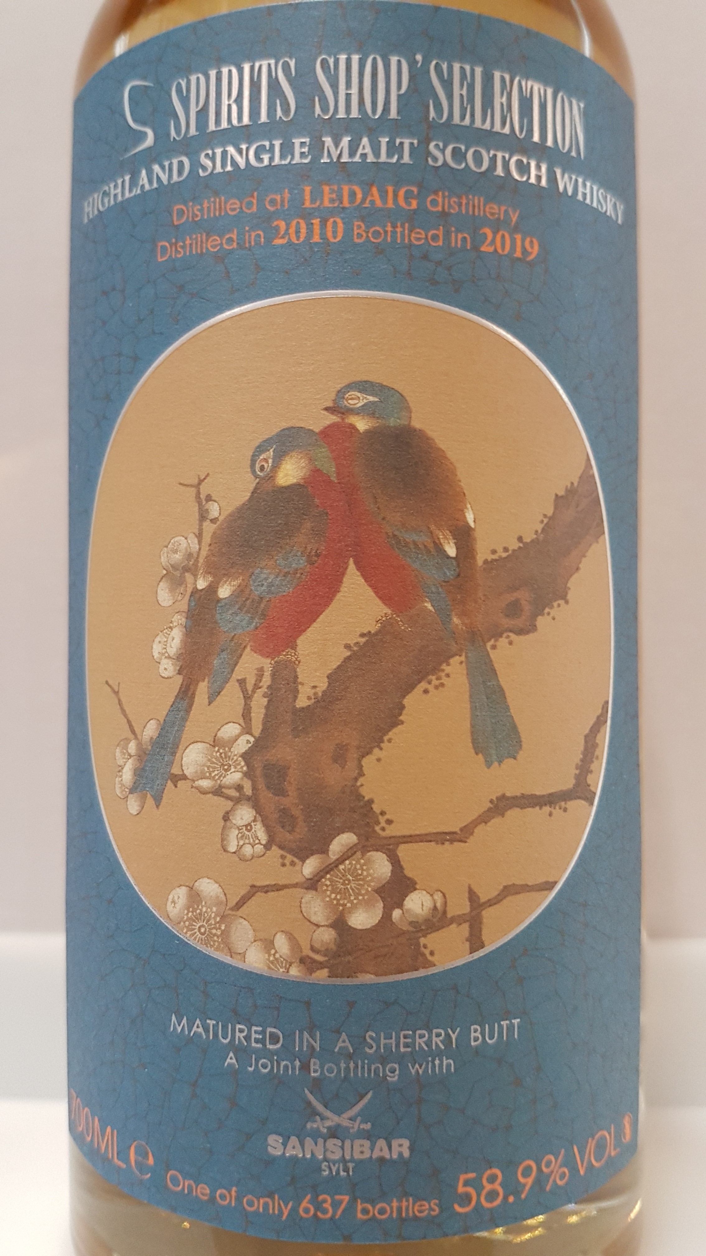 Ledaig 9y - Chinese Birds Label
