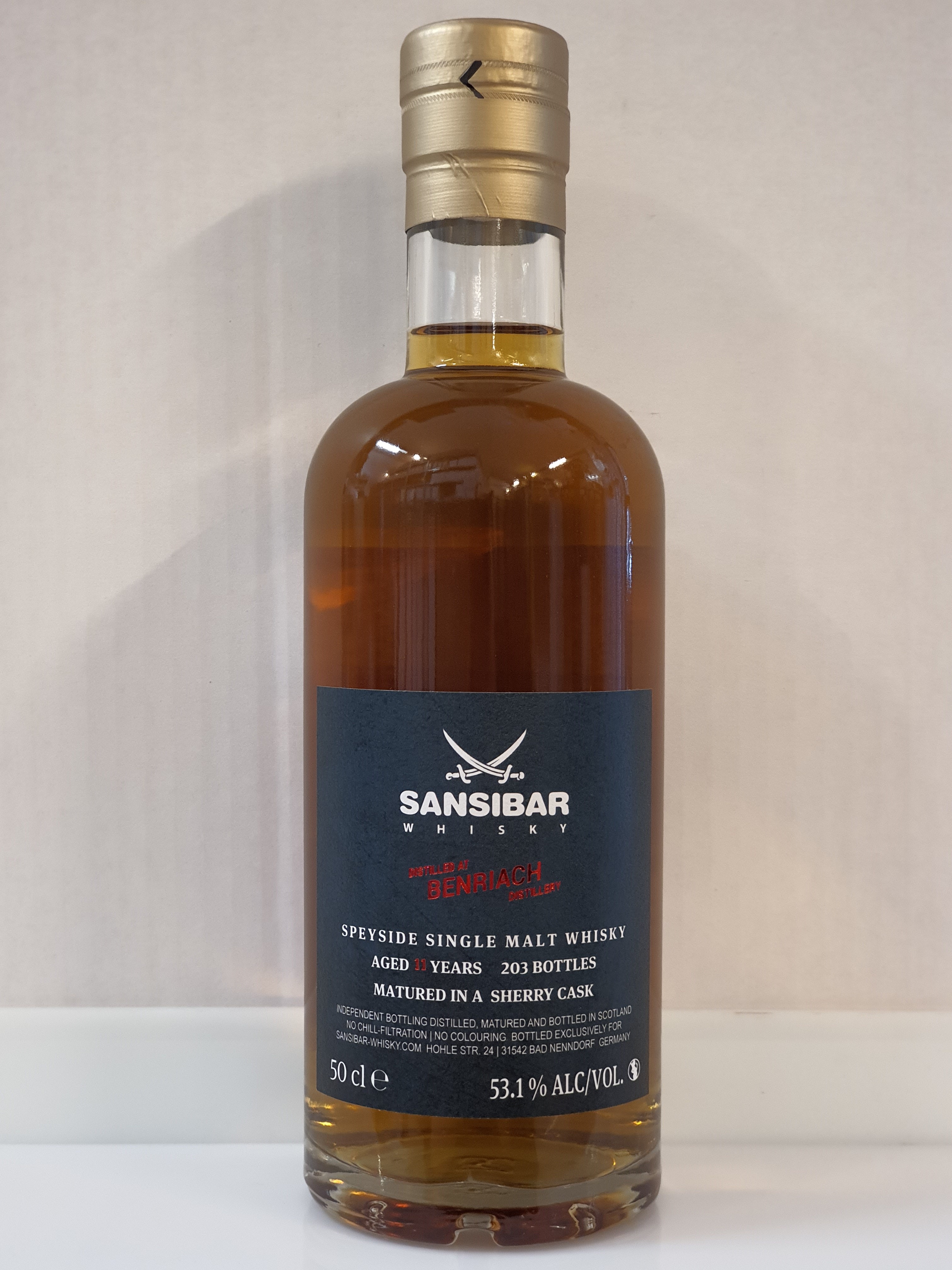 Benriach 11y - Sansibar Whisky Weihnachtsabfüllung 2019