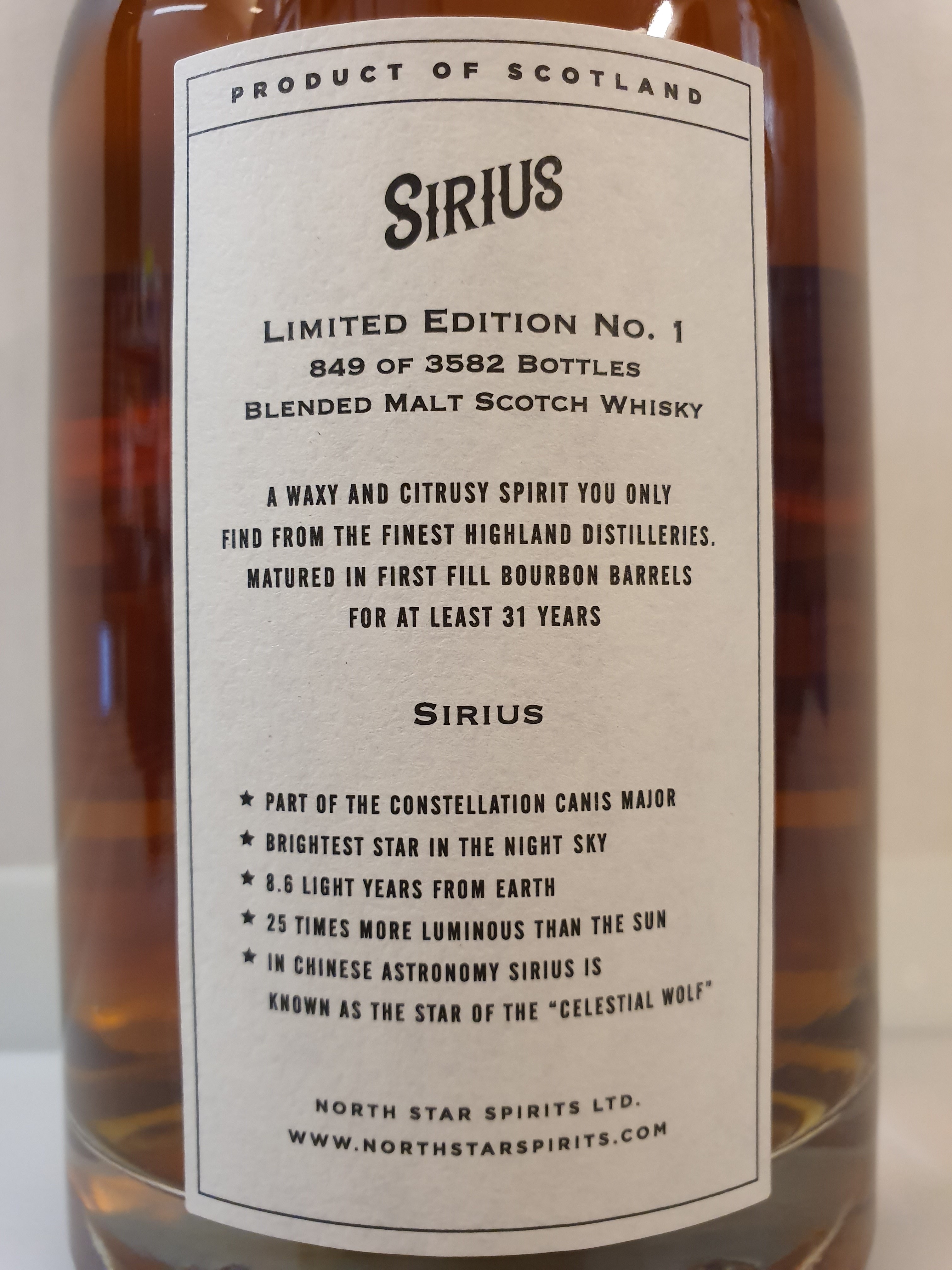 Sirius 31y - North Star Spirits