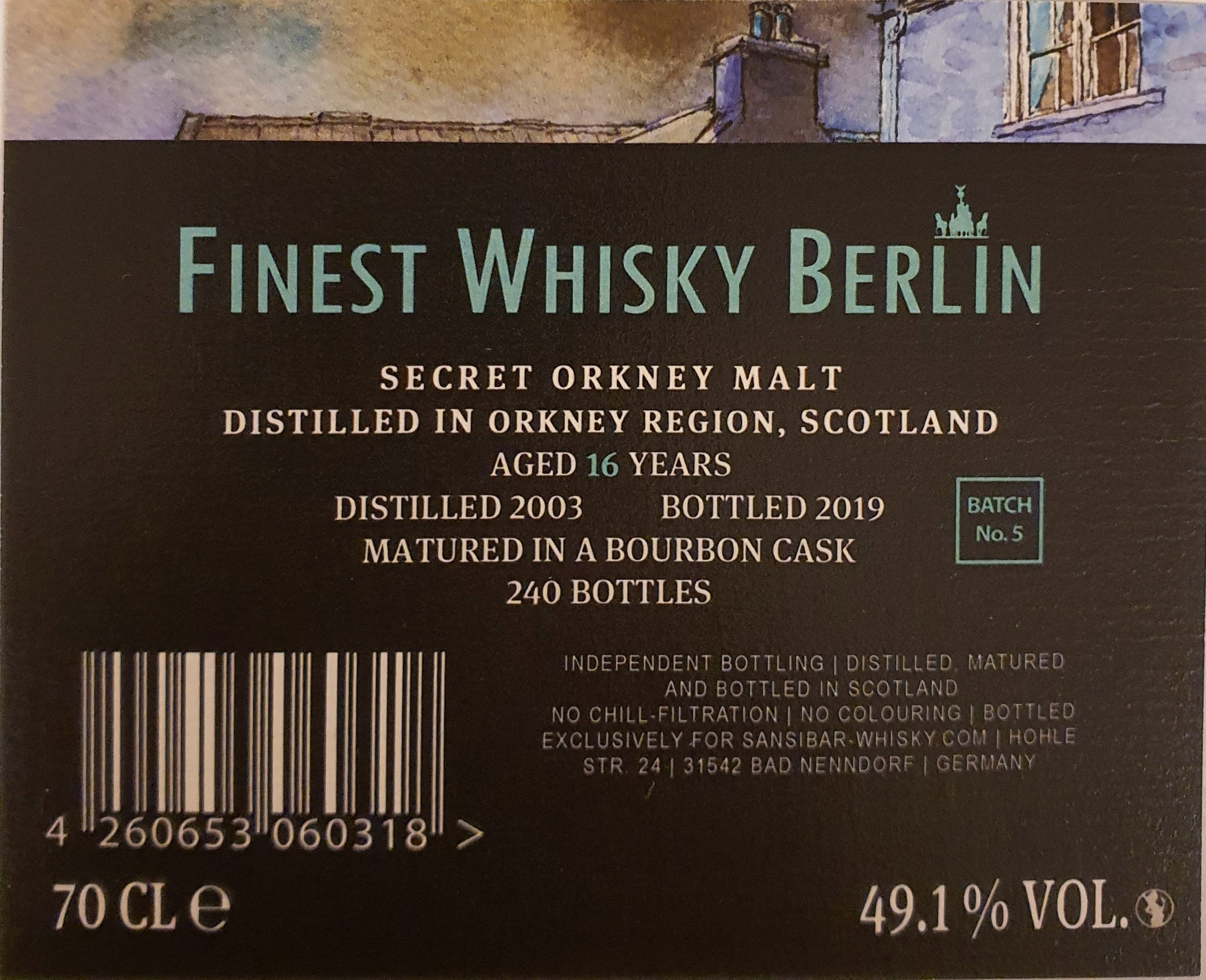 Secret Orkney Malt 16y - Finest Whisky Berlin Batch 5