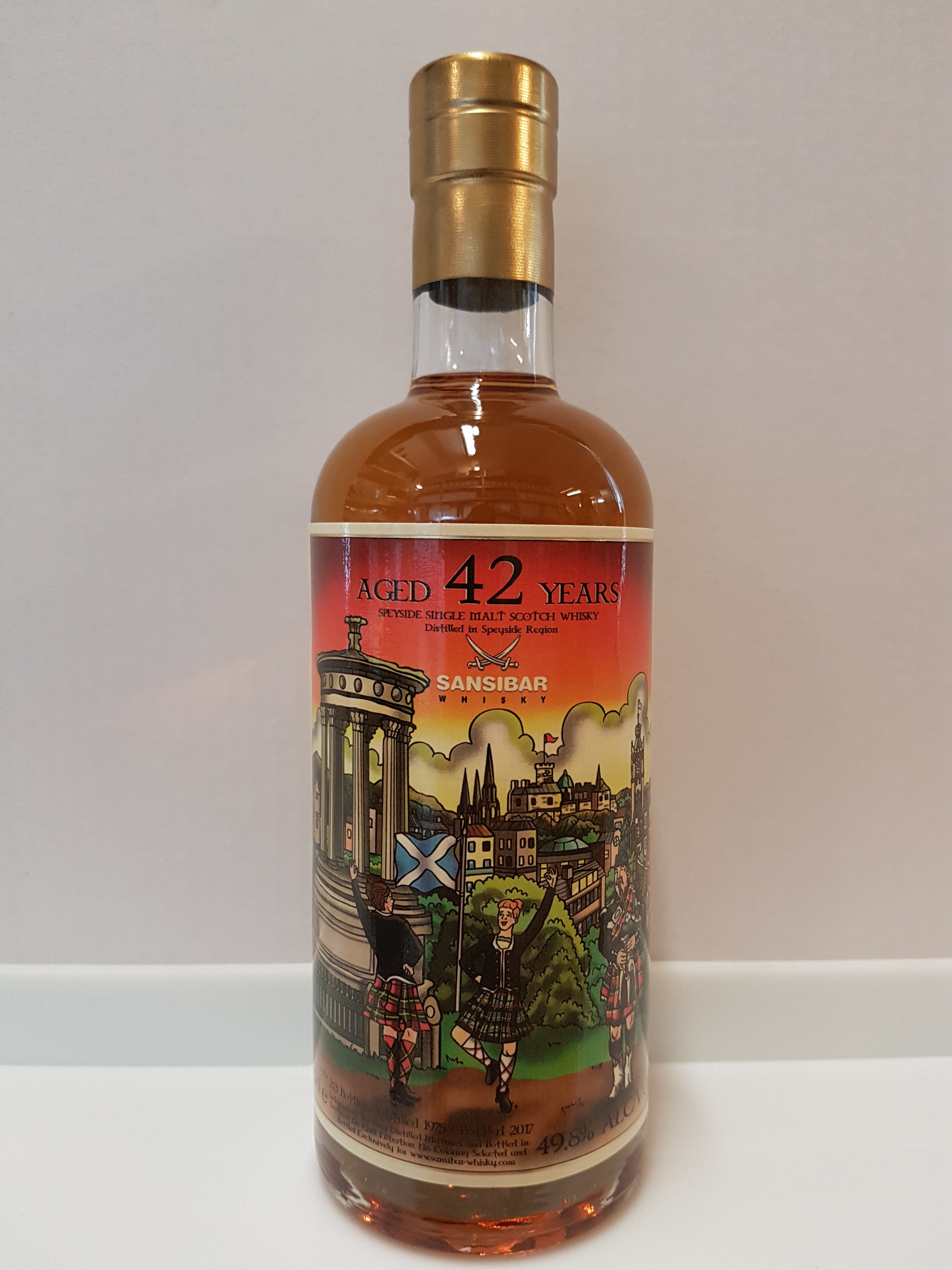 Speyside Region Malt 42y - Sansibar Whisky Fazzino Label