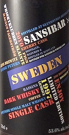 Glenrothes 20y - Sansibar Whisky for Whiskyclubben Slainthe