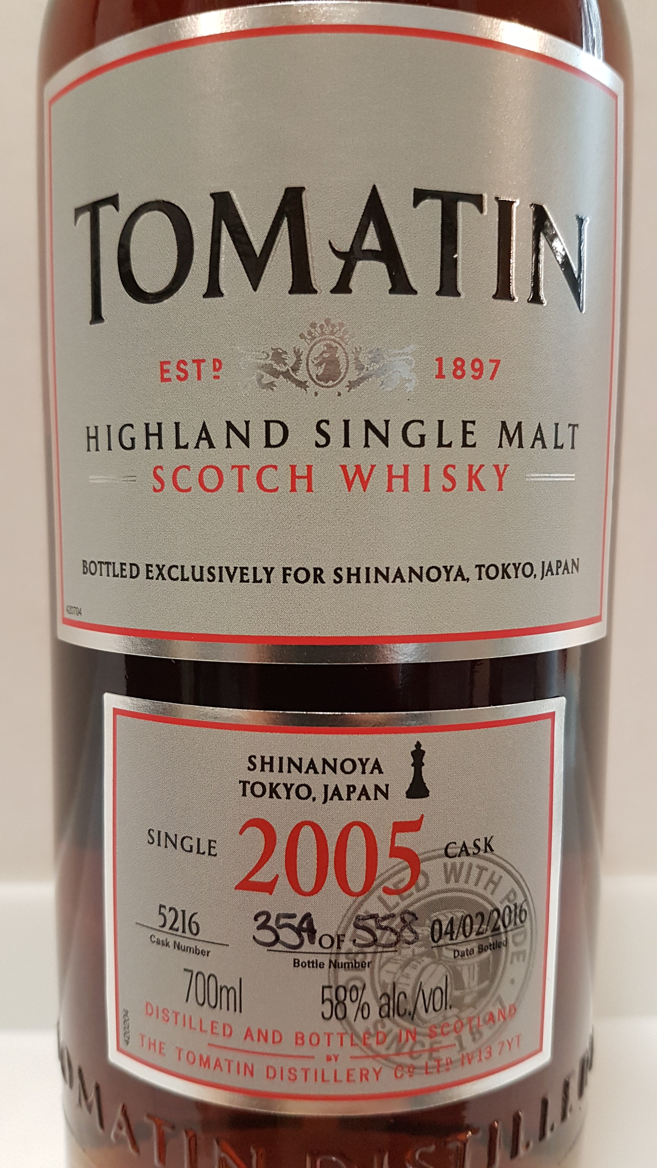 Tomatin 10y - Shinanoya
