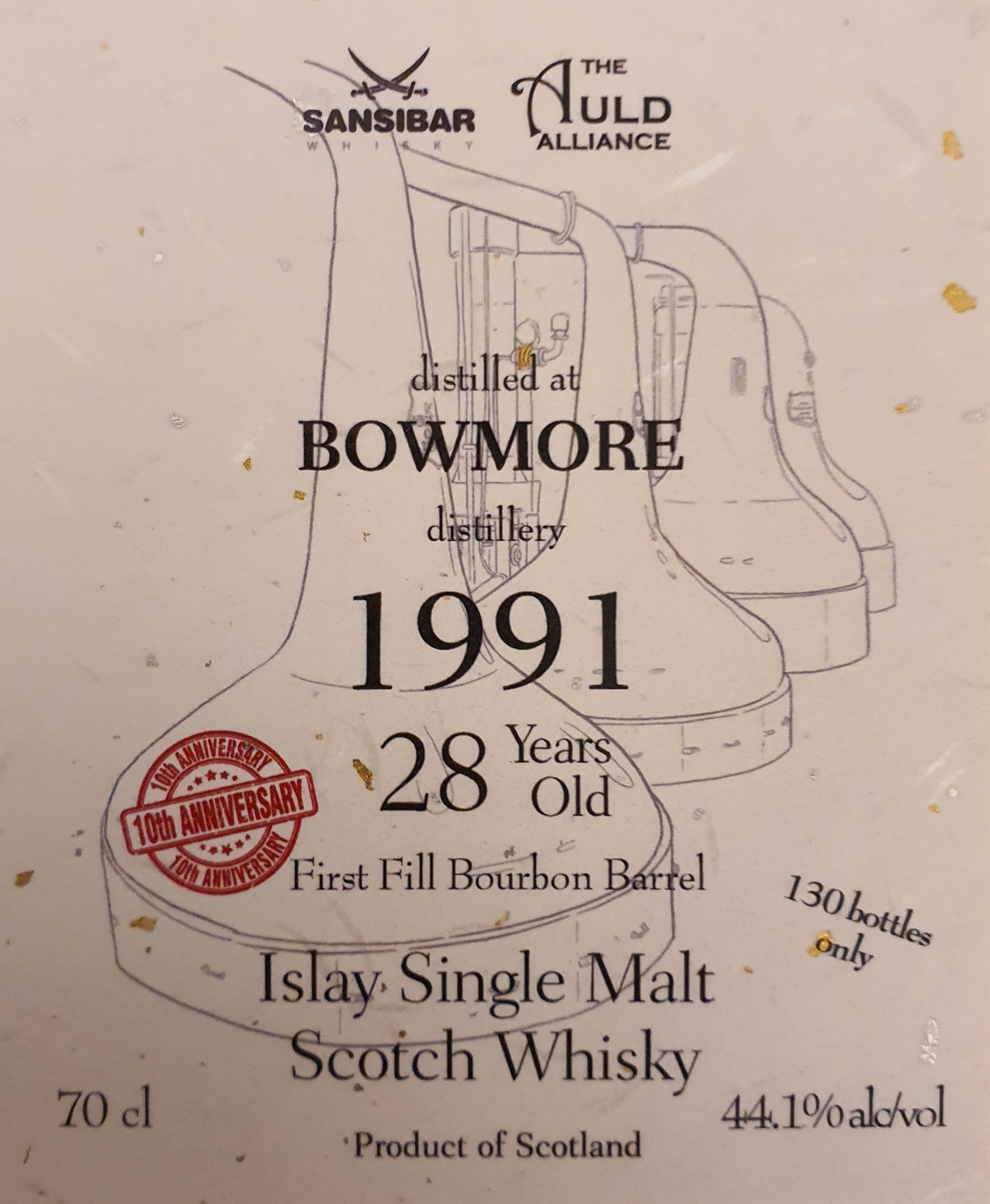 Bowmore 28y - Sansibar Whisky for Auld Alliance
