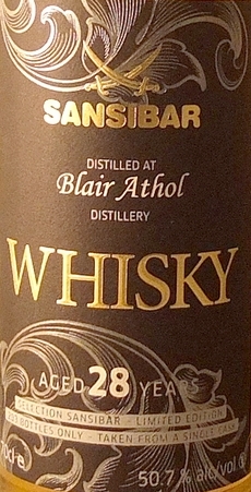 Blair Athol 28y - Sansibar Classic Label
