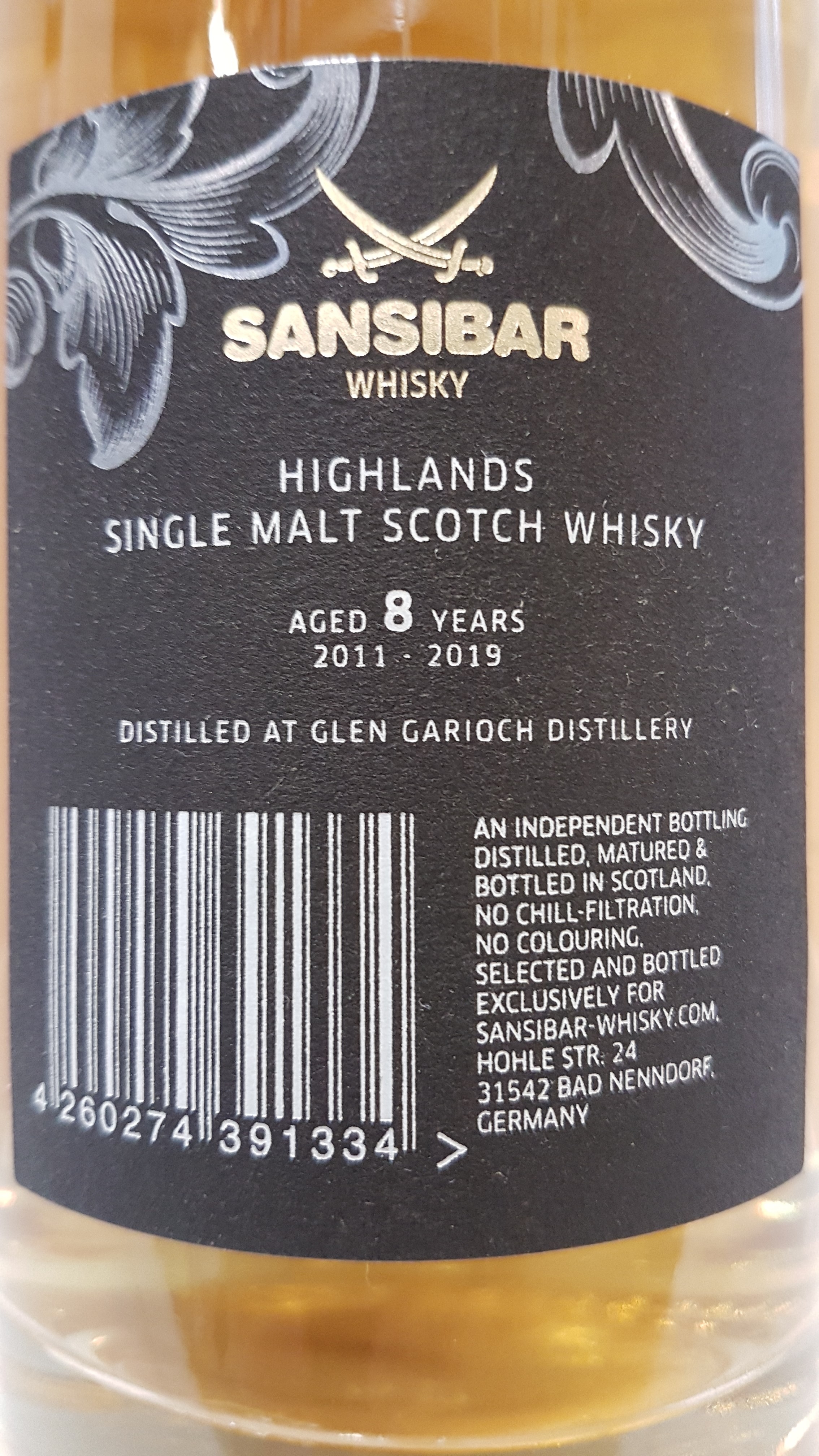 Glen Garioch 8y - Chinese Birds Label